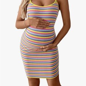 Striped Multicolor Bodycon Dress